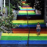 Rainbow Colors Stairs