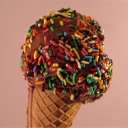 Chocolate Ice Cream With Sprinkles