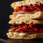 Italian Style Ham and Spicy Salami Panini