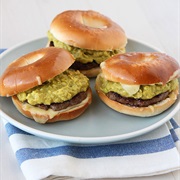 Sausage and Avocado Bagel