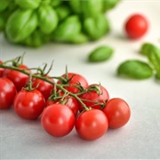 #44:  Appetizers and Snacks:  Cherry Tomatoes Stuffed With Whirled Peas