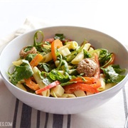 Sausage and Arugula Pasta Salad