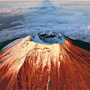 Climbing Fujiyama, Japan