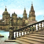 Old Town Santiago De Compostela, Spain