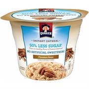 Quaker Lower Sugar Instant Cinnamon Pecan Oatmeal Cup