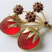 Strawberry Brooch