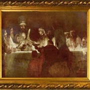 "The Conspiracy of Claudius Civilis" by Rembrandt in Stockholm Sweden