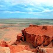 Flaming Hills of Bayanzag, Mongolia