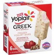 Yoplait Frozen Greek Yogurt With Granola Bar