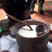 Drank Airag (Fermented Horse Milk)