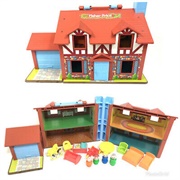 Little People Brown Tudor House