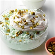 Pistachio Green Jello Salad With Walnuts