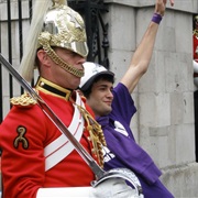 Annoying the Buckingham Palace Guards