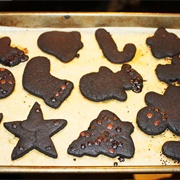 Burned Christmas Cutout Cookies