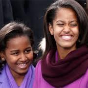 Malia and Sasha Obama