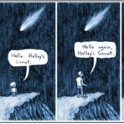 Halley's Comet Passes Earth Every 76 Years