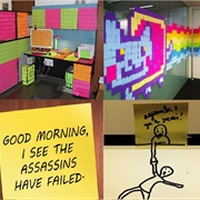 Make Something Cool With Post-It Notes (Prank, Art, Funny Note)