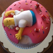 Homer Simpson Cupcake