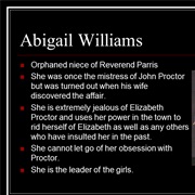 Abigail - The Crucible