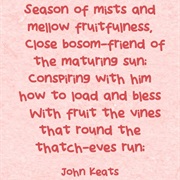 &quot;To Autumn&quot; by John Keats