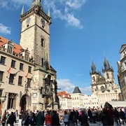 The Old Town Square and the Astronomical Clock Prague, Czech Republic