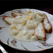 Creamed Eggs on Toast