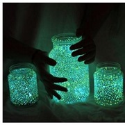 Selfmade Glow in the Dark Jars
