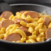 Mac & Cheese With Hotdogs