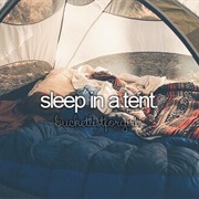 Sleep in a Tent