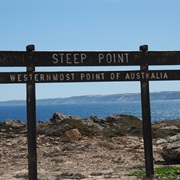 Steep Point Sign