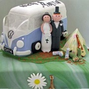 Hippie Wedding Cake
