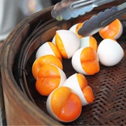 Kai Krob - Steamed Duck Egg Yolks