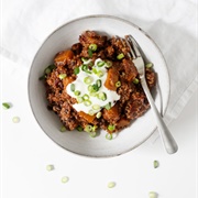 Butternut Quinoa Black Bean Chilli
