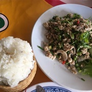 Larb With Sticky Rice - Laos