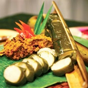 Lemang (Bamboo Cooked Glutinous Rice)