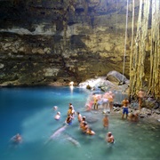 Bathe in a Cenote in the Yucatan, Mexico