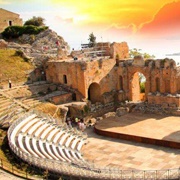 Taormina Amphitheatre, Taormina, Italy
