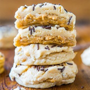 Soft Peanut Butter Chip Sugar Cookies With Peanut Butter Frosting