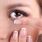 Put on Contact Lenses