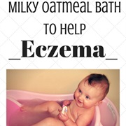 Luke Warm Oatmeal Bath for Eczema