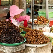 Skuon Market, Cambodia