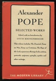 Alexander Pope: Selected Works (Louis Kronenberger)