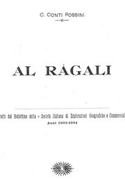 Tigrinya Popular Songs (Carlo Conti Rossini)