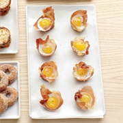Quail Eggs in Prosciutto Nests