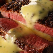 Beef With Beranaise Sauce