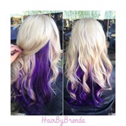 Blonde With Purple Underneath
