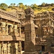 Temples Ellora Caves (Verul Leni), Maharashtra, India