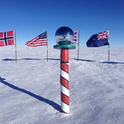 The South Pole (90 Degrees South), Antarctica