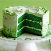 St. Patrick's Day Green Velvet Cake