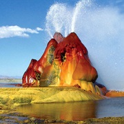 See the Rainbow-Colored Fly Geyser in Gerlach, NV